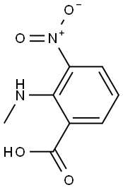 2-(methylamino)-3-nitrobenzoic acid Struktur