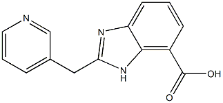 2-(pyridin-3-ylmethyl)-1H-benzo[d]imidazole-7-carboxylic acid Struktur