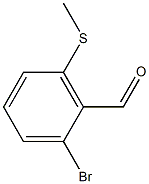 2-bromo-6-(methylthio)benzaldehyde Struktur