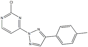 2-chloro-4-(4-p-tolyl-2H-1,2,3-triazol-2-yl)pyrimidine Struktur