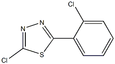 2-chloro-5-(2-chlorophenyl)-1,3,4-thiadiazole Struktur