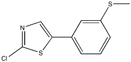 2-chloro-5-(3-(methylthio)phenyl)thiazole Struktur