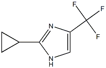 2-cyclopropyl-4-(trifluoromethyl)-1H-imidazole Struktur