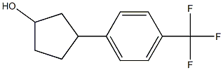 3-(4-(trifluoromethyl)phenyl)cyclopentanol Struktur