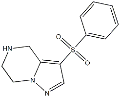 3-(phenylsulfonyl)-4,5,6,7-tetrahydropyrazolo[1,5-a]pyrazine Struktur