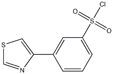 3-(thiazol-4-yl)benzene-1-sulfonyl chloride Struktur