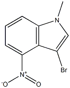 3-bromo-1-methyl-4-nitro-1H-indole Struktur