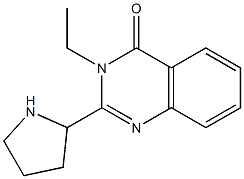 3-ethyl-2-(pyrrolidin-2-yl)quinazolin-4(3H)-one Struktur