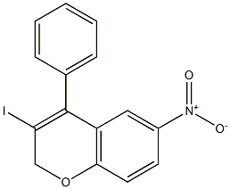 3-iodo-6-nitro-4-phenyl-2H-chromene Struktur