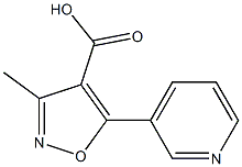 3-methyl-5-(pyridin-3-yl)isoxazole-4-carboxylic acid Struktur