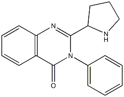 3-phenyl-2-(pyrrolidin-2-yl)quinazolin-4(3H)-one Struktur