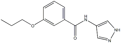 3-propoxy-N-(1H-pyrazol-4-yl)benzamide Struktur