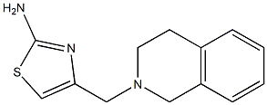 4-((3,4-dihydroisoquinolin-2(1H)-yl)methyl)thiazol-2-amine Struktur