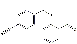 4-(1-(2-formylphenoxy)ethyl)benzonitrile Struktur