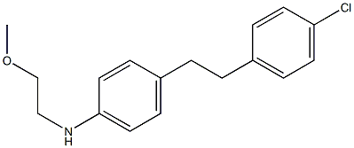 4-(4-chlorophenethyl)-N-(2-methoxyethyl)aniline Structure