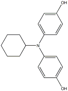 4,4'-(cyclohexylazanediyl)diphenol Struktur