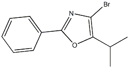 4-bromo-5-isopropyl-2-phenyloxazole Struktur