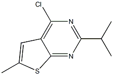 4-chloro-2-isopropyl-6-methylthieno[2,3-d]pyrimidine Struktur