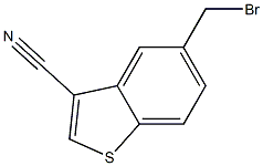 5-(bromomethyl)benzo[b]thiophene-3-carbonitrile Struktur