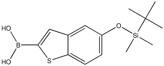 5-(tert-butyldimethylsilyloxy)benzo[b]thiophen-2-ylboronic acid Struktur