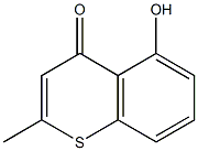 5-hydroxy-2-methyl-4H-thiochromen-4-one Struktur