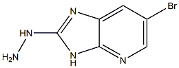 6-bromo-2-hydrazinyl-3H-imidazo[4,5-b]pyridine Struktur