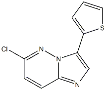 6-chloro-3-(thiophen-2-yl)imidazo[1,2-b]pyridazine Struktur