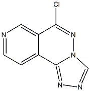 6-chloropyrido[4,3-d][1,2,4]triazolo[4,3-b]pyridazine Struktur