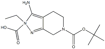 6-tert-butyl 2-ethyl 3-amino-4,5-dihydro-2H-pyrazolo[3,4-c]pyridine-2,6(7H)-dicarboxylate