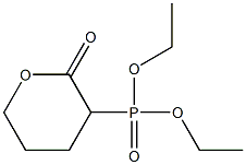 diethyl 2-oxotetrahydro-2H-pyran-3-ylphosphonate Struktur