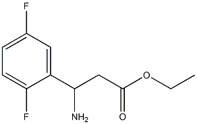 ethyl 3-amino-3-(2,5-difluorophenyl)propanoate Struktur