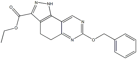 ethyl 7-(benzyloxy)-4,5-dihydro-1H-pyrazolo[3,4-f]quinazoline-3-carboxylate Struktur