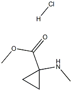 methyl 1-(methylamino)cyclopropanecarboxylate hydrochloride Structure