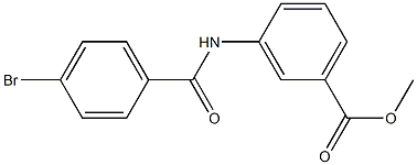 methyl 3-(4-bromobenzamido)benzoate Struktur