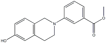 methyl 3-(6-hydroxy-3,4-dihydroisoquinolin-2(1H)-yl)benzoate Struktur