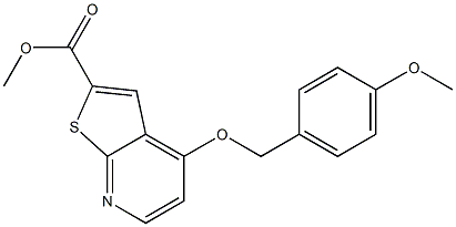 methyl 4-(4-methoxybenzyloxy)thieno[2,3-b]pyridine-2-carboxylate Struktur