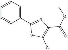 methyl 5-chloro-2-phenylthiazole-4-carboxylate Struktur