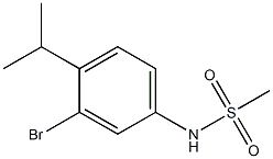 N-(3-bromo-4-isopropylphenyl)methanesulfonamide Struktur