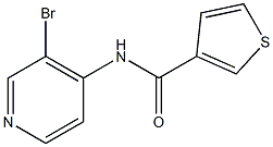 N-(3-bromopyridin-4-yl)thiophene-3-carboxamide Struktur