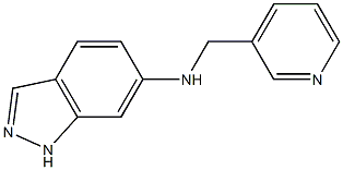 N-(pyridin-3-ylmethyl)-1H-indazol-6-amine Struktur