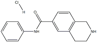 N-phenyl-1,2,3,4-tetrahydroisoquinoline-6-carboxamide hydrochloride Struktur