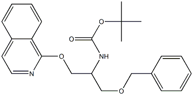 tert-butyl 1-(benzyloxy)-3-(isoquinolin-1-yloxy)propan-2-ylcarbamate Struktur