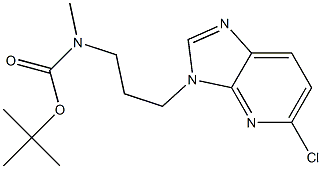 tert-butyl 3-(5-chloro-3H-imidazo[4,5-b]pyridin-3-yl)propyl(methyl)carbamate Struktur