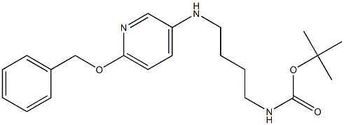 tert-butyl 4-(6-(benzyloxy)pyridin-3-ylamino)butylcarbamate Struktur