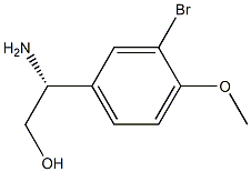 (R)-2-amino-2-(3-bromo-4-methoxyphenyl)ethanol Struktur