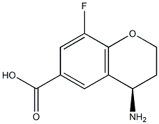 (R)-4-amino-8-fluorochroman-6-carboxylic acid Struktur