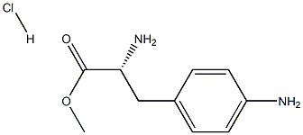 (R)-methyl 2-amino-3-(4-aminophenyl)propanoate hydrochloride Struktur