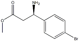 (R)-methyl 3-amino-3-(4-bromophenyl)propanoate Struktur