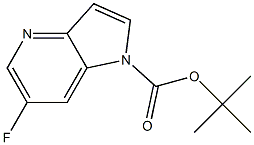 6-Fluoro-pyrrolo[3,2-b]pyridine-1-carboxylic acid tert-butyl ester Struktur