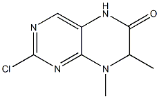 2-Chloro-7,8-dimethyl-7,8-dihydro-5H-pteridin-6-one Struktur